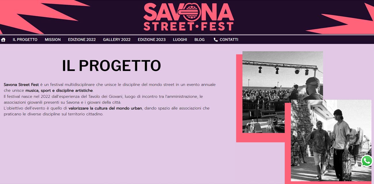 Sito Web Savona Street Fest